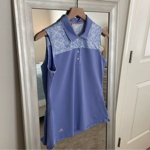 Adidas Women's Purple Moisture Wicking UPF 50+ Sleeveless Golf Tennis Shirt S